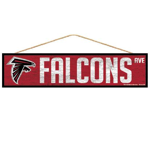 Atlanta Falcons 4x17 Wood Avenue Sign Wincraft Official - ToylandEU