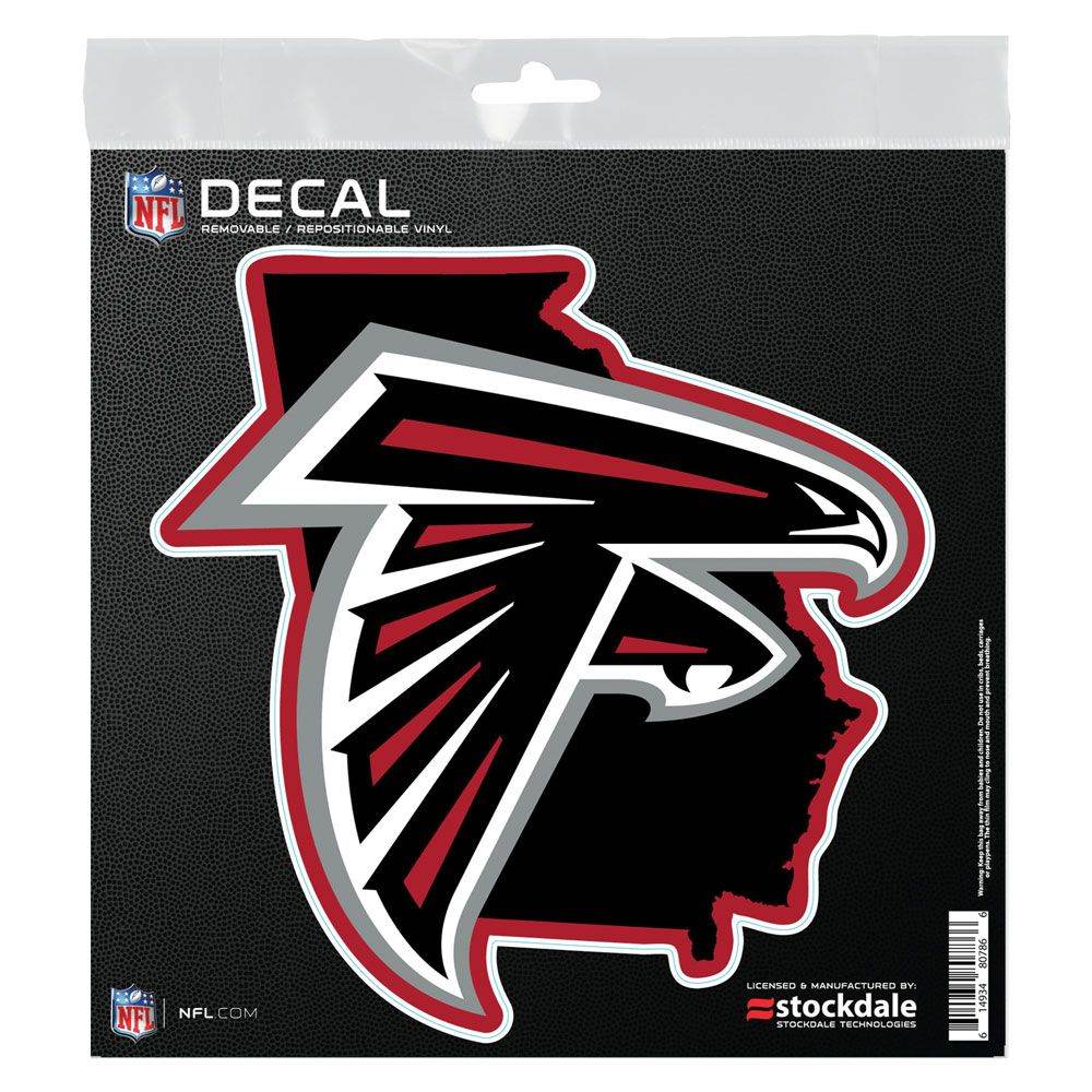 Atlanta Falcons 6x6 All Surface State Shape Decal Official - ToylandEU