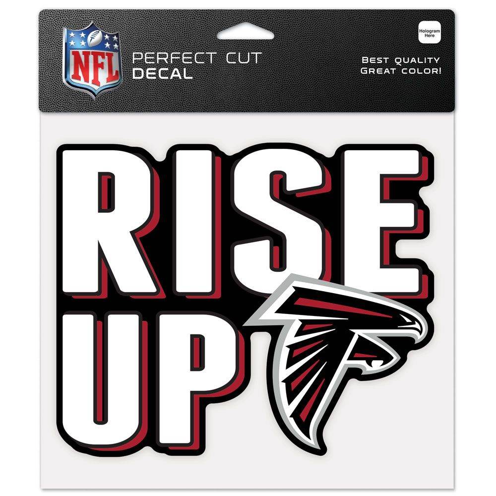 Atlanta Falcons 8x8 Perfect Cut Decal Color Slogan - ToylandEU