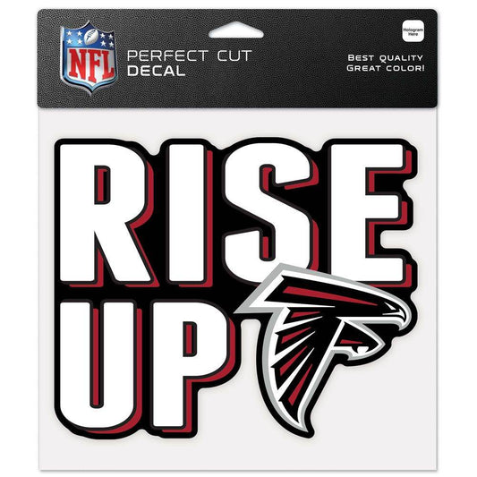Atlanta Falcons 8x8 Perfect Cut Decal Color Slogan - ToylandEU