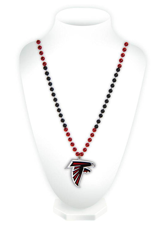 Atlanta Falcons Beads with Medallion Mardi Gras Style - ToylandEU