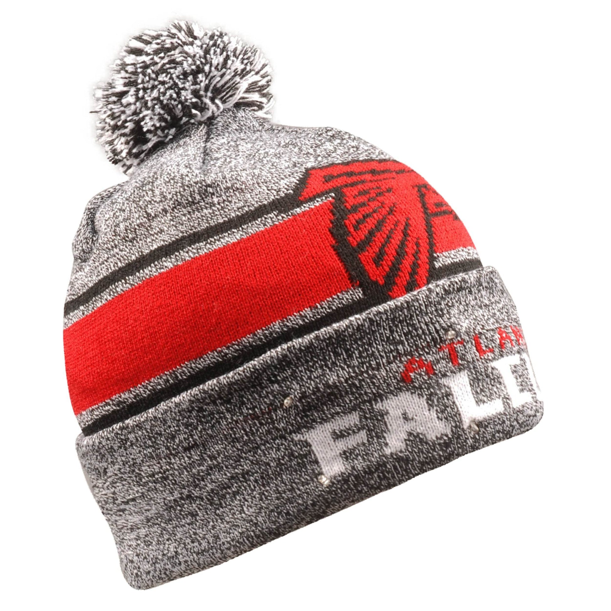 Atlanta Falcons Beanie Gray Stripe Light Up Winter Hat - ToylandEU