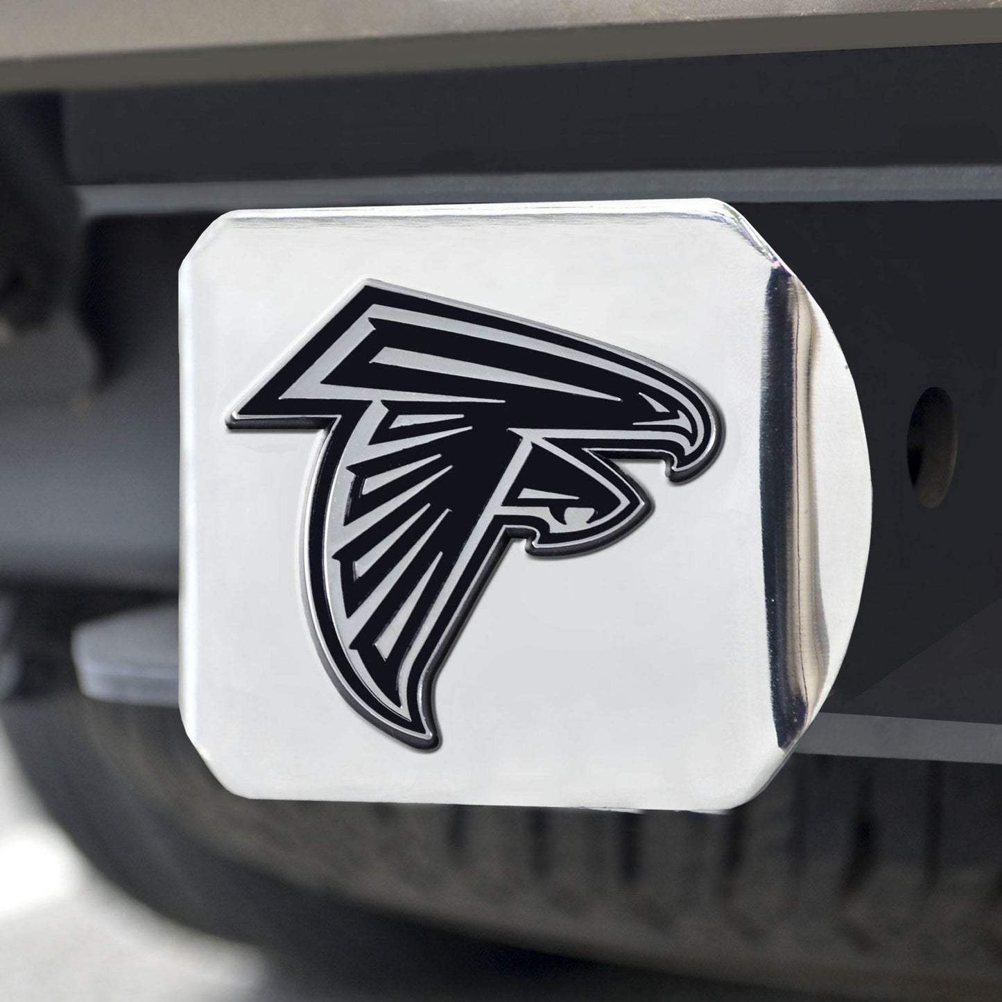 Atlanta Falcons Chrome Hitch Cover Emblem 2 Inch Square - ToylandEU