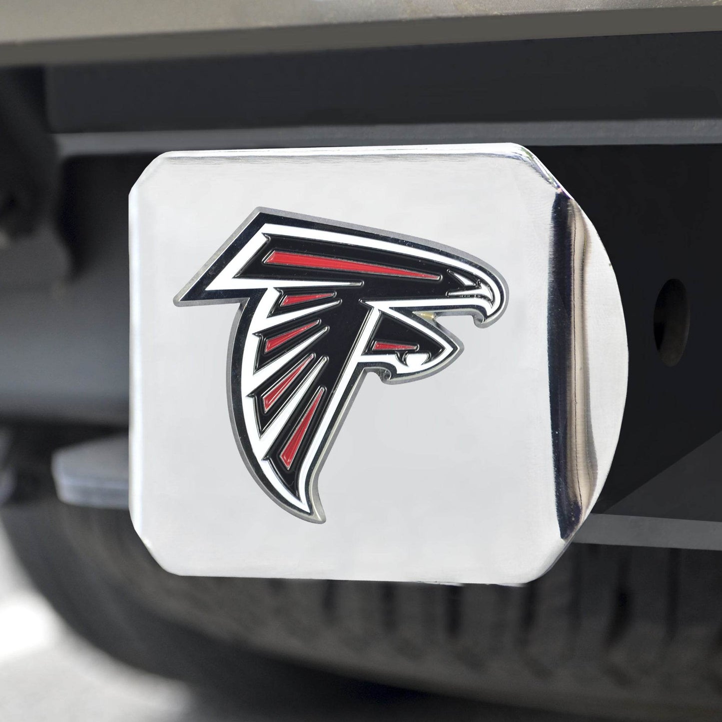Atlanta Falcons Chrome Hitch Cover Emblem 3D Logo Plate - ToylandEU