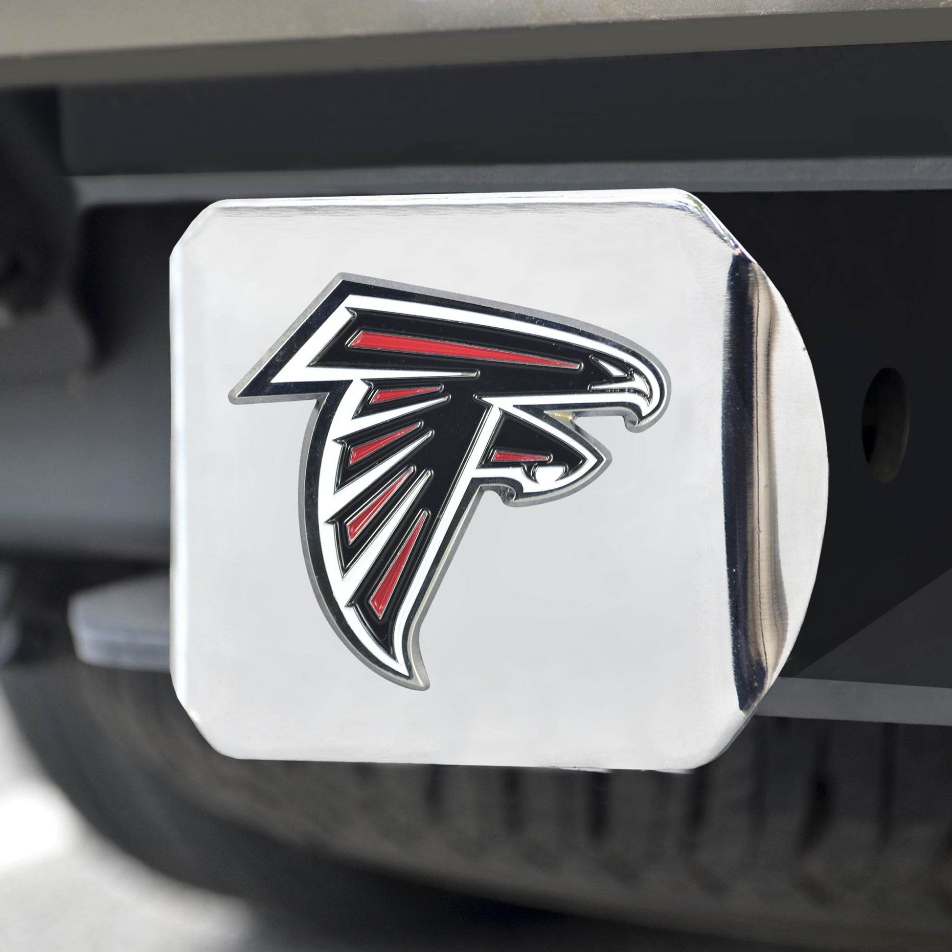 Atlanta Falcons Chrome Hitch Cover Emblem 3D Logo Plate - ToylandEU