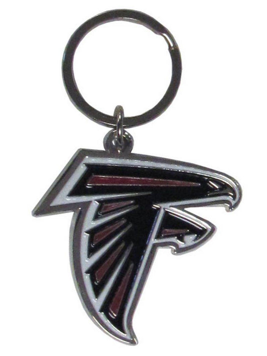 Atlanta Falcons Chrome Logo Cut Keychain - ToylandEU