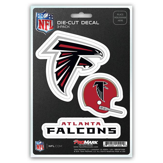 Atlanta Falcons Die Cut Decal 3 Pack Premium Vinyl USA - ToylandEU