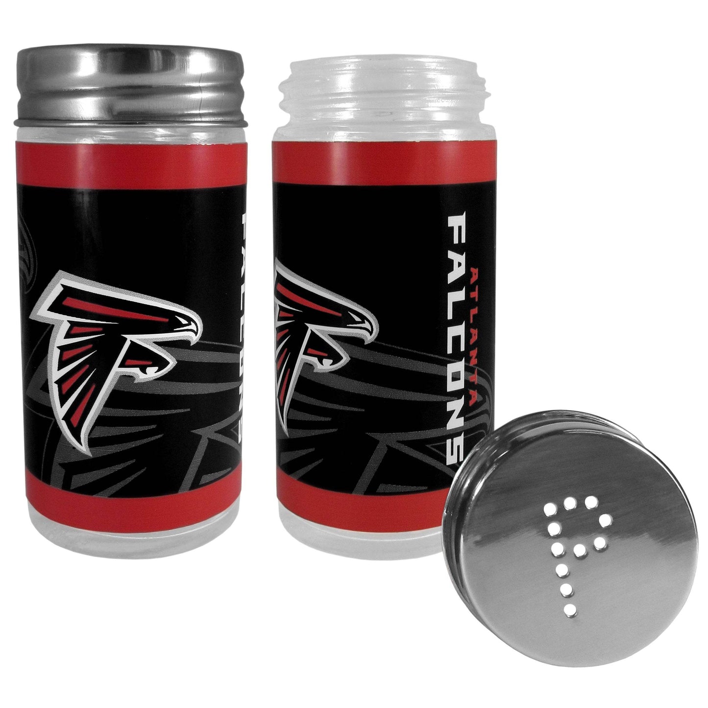 Atlanta Falcons Glass Salt and Pepper Shakers Tailgater - ToylandEU