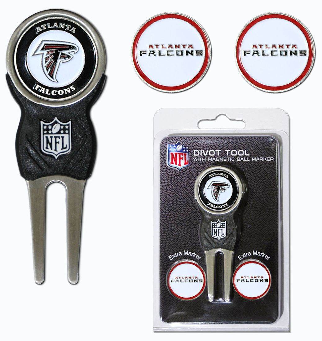 Atlanta Falcons Golf Divot Tool With 3 Magnetic Markers - ToylandEU