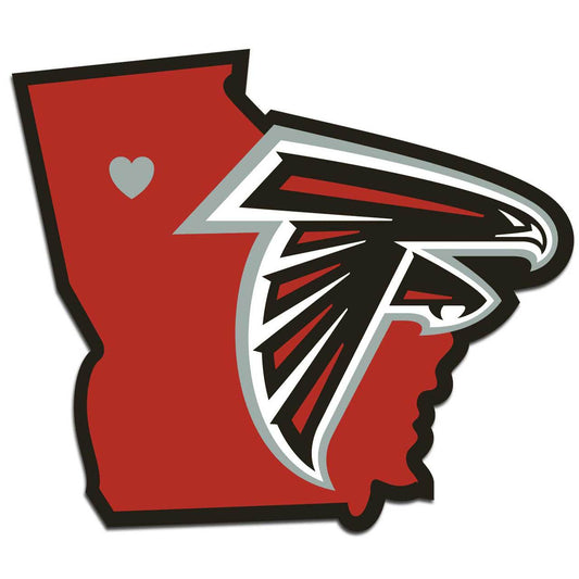 Atlanta Falcons Home State Pride Decal With Team Colors - ToylandEU