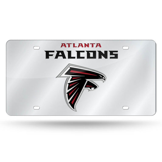 Atlanta Falcons Laser Cut Silver Wordmark License Plate - ToylandEU