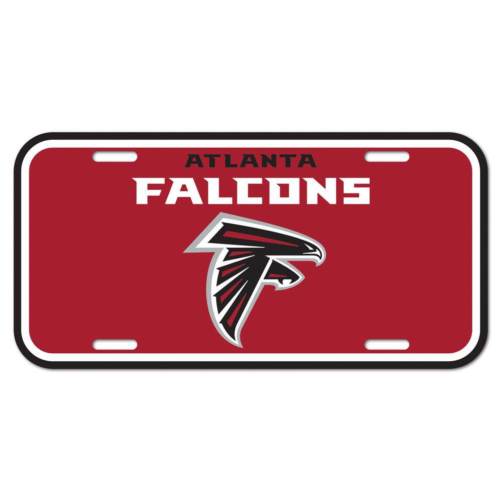 Atlanta Falcons License Plate Plastic Officially Licensed - ToylandEU