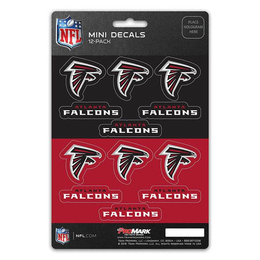 Atlanta Falcons Mini Decal Set 12 Pack Die Cut Vinyl - ToylandEU