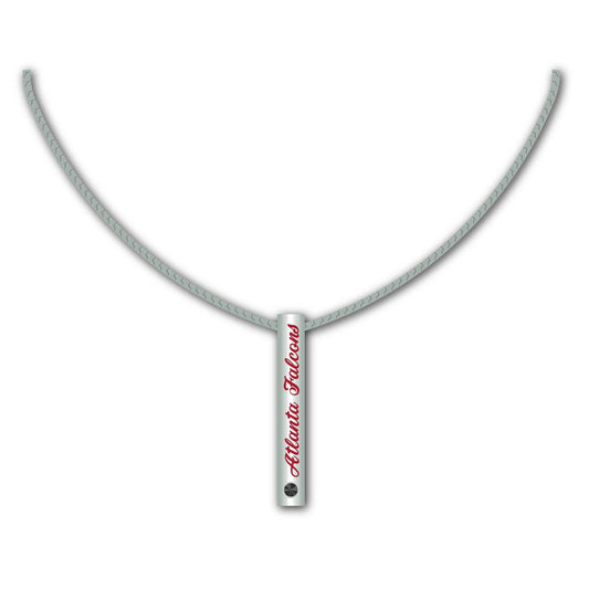 Atlanta Falcons Necklace Silver Bar Pendant Jewelry - ToylandEU