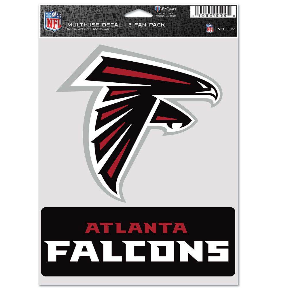 Atlanta Falcons Official Decal Multi Use Fan 2 Pack Set - ToylandEU