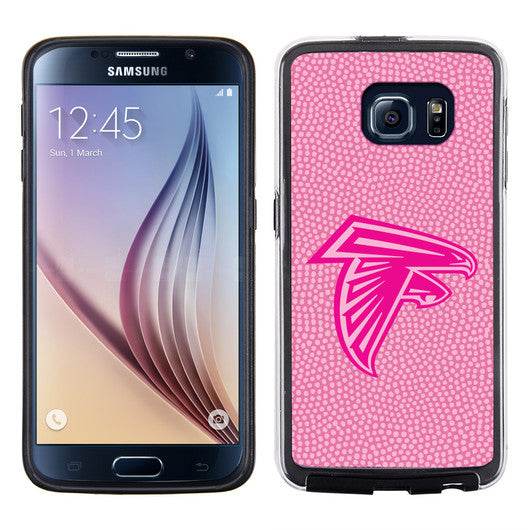 Atlanta Falcons Pink Pebble Grain Football Case Galaxy S6 - ToylandEU