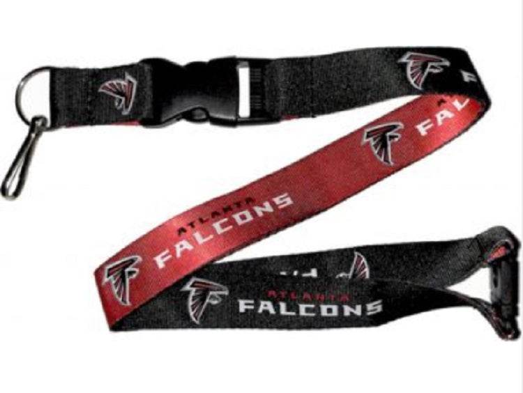 Atlanta Falcons Reversible Lanyard Black Red Licensed - ToylandEU