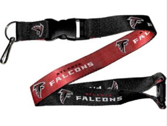 Atlanta Falcons Reversible Lanyard Black Red Licensed - ToylandEU