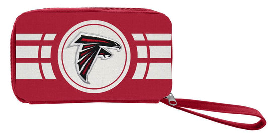 Atlanta Falcons Ripple Zip Wallet Two Zippered Compartments - ToylandEU