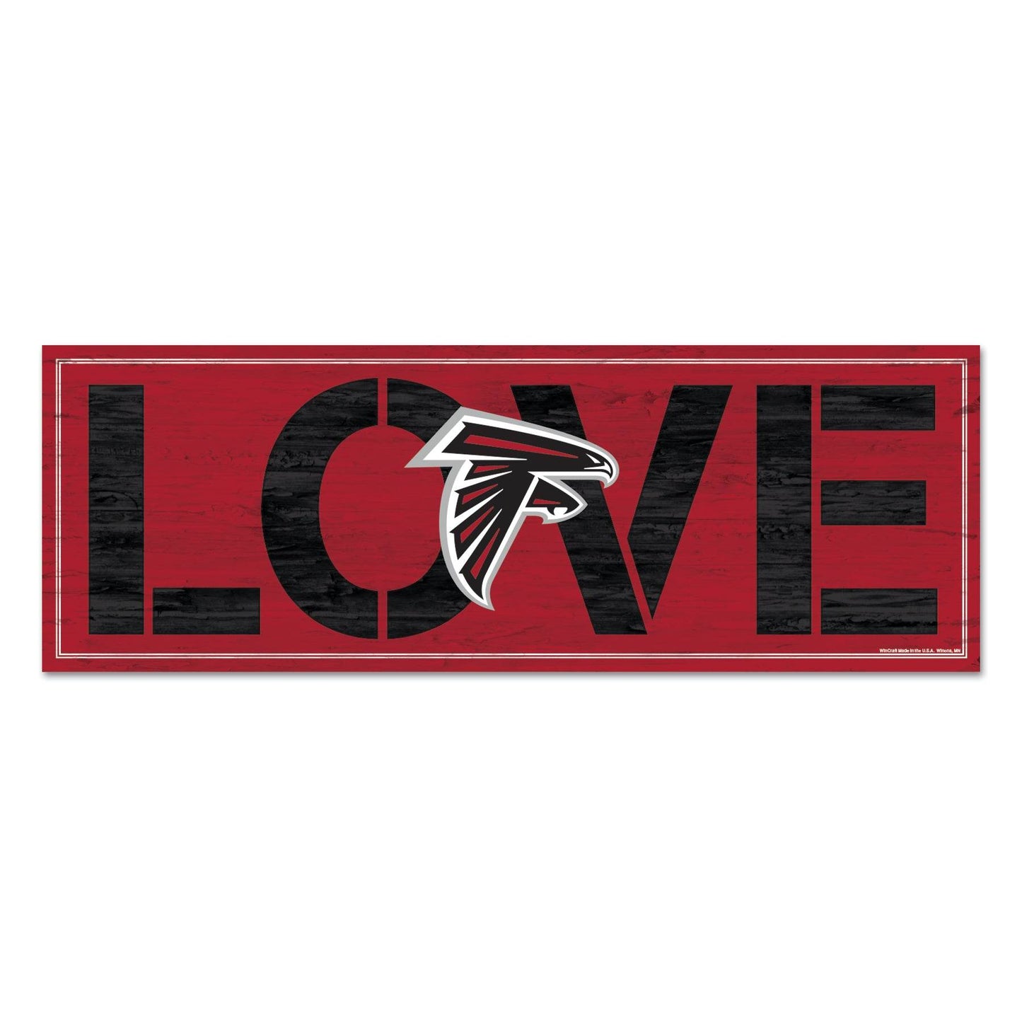 Atlanta Falcons Sign 8x23 Wood Love Memorabilia Plaque - ToylandEU