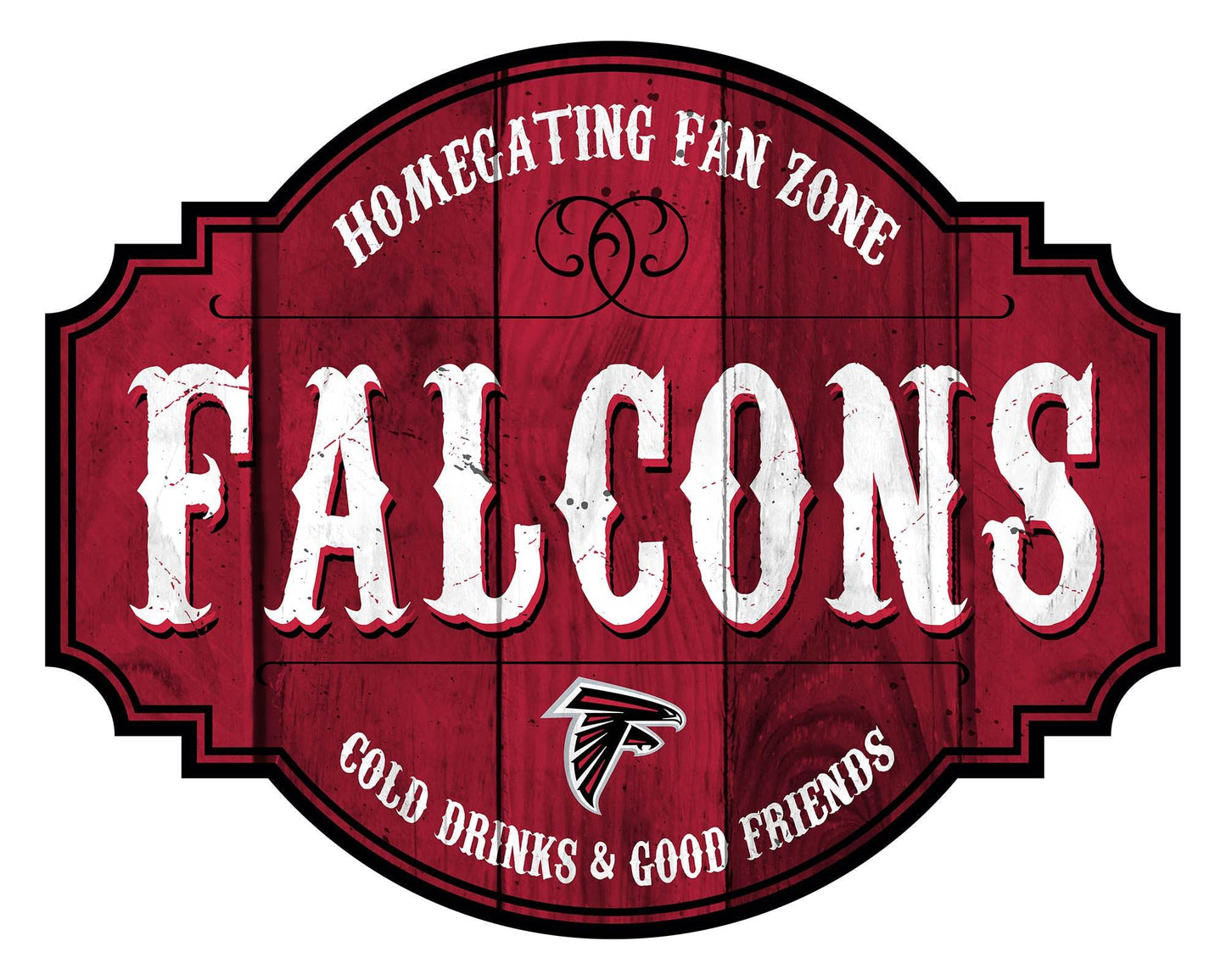 Atlanta Falcons Sign Wood 12 Inch Homegating Tavern - ToylandEU