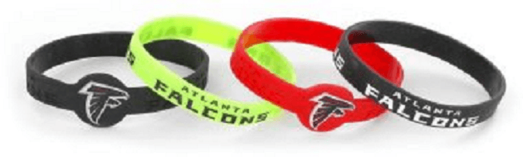 Atlanta Falcons Silicone Bracelets 4 Pack Official - ToylandEU