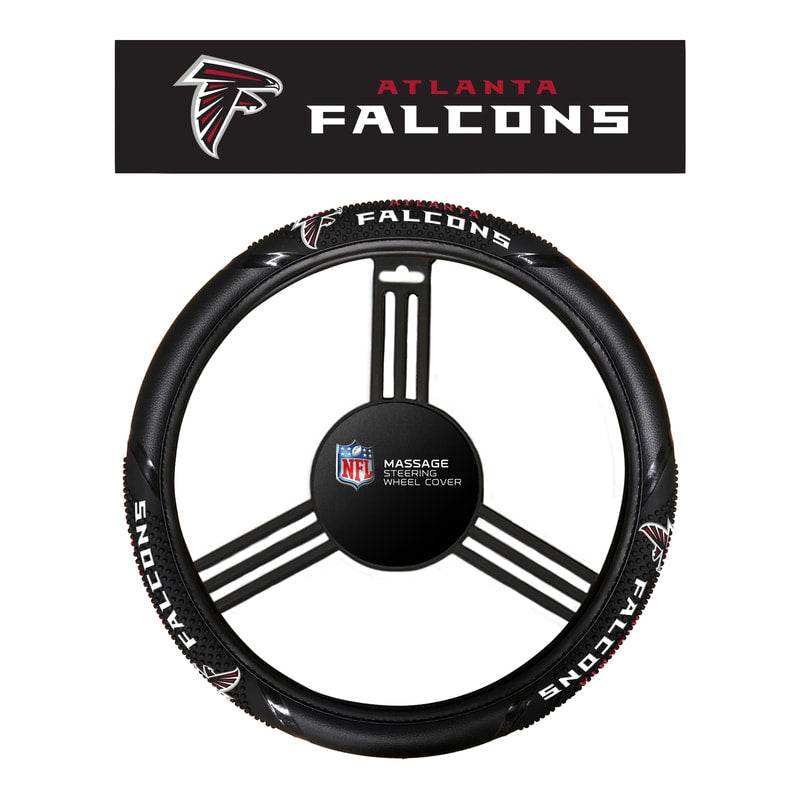 Atlanta Falcons Steering Wheel Cover Massage Grip Style CO - ToylandEU