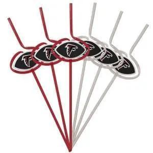  Atlanta Falcons Team Sipper Straws Pack 6 BPA Free -  ToylandEU™