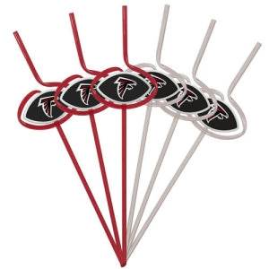 Atlanta Falcons Team Sipper Straws Pack 6 BPA Free - ToylandEU