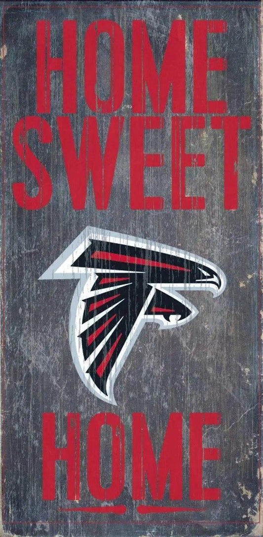  Atlanta Falcons Wood Sign Home Sweet Home 6 by 12 Inches -  ToylandEU™