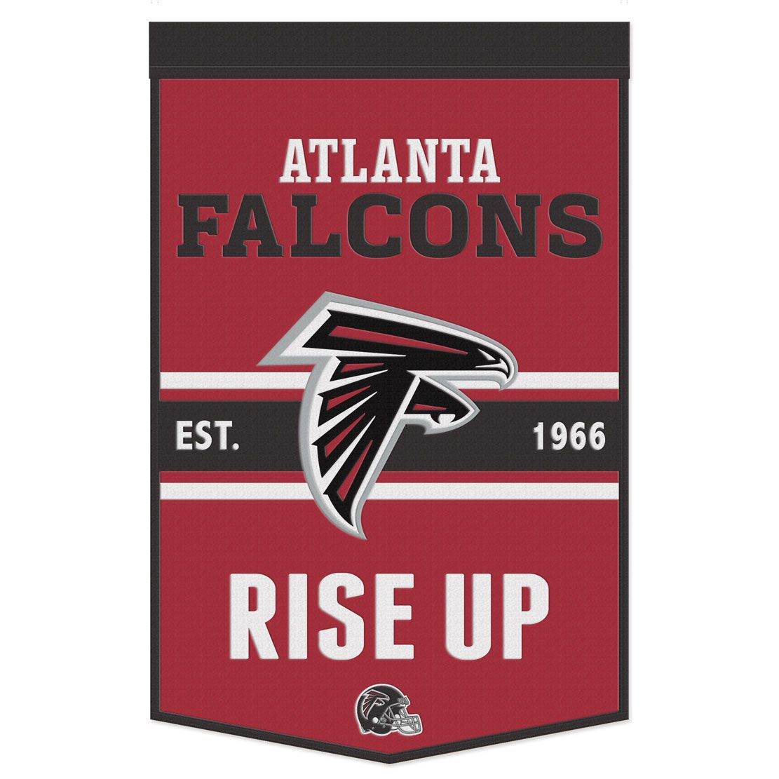 Atlanta Falcons Wool Banner 24x38 Dynasty Slogan Design - ToylandEU