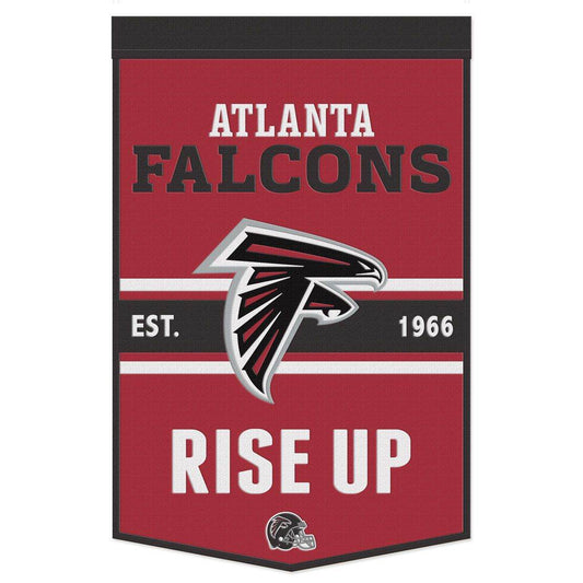 Atlanta Falcons Wool Banner 24x38 Dynasty Slogan Design - ToylandEU