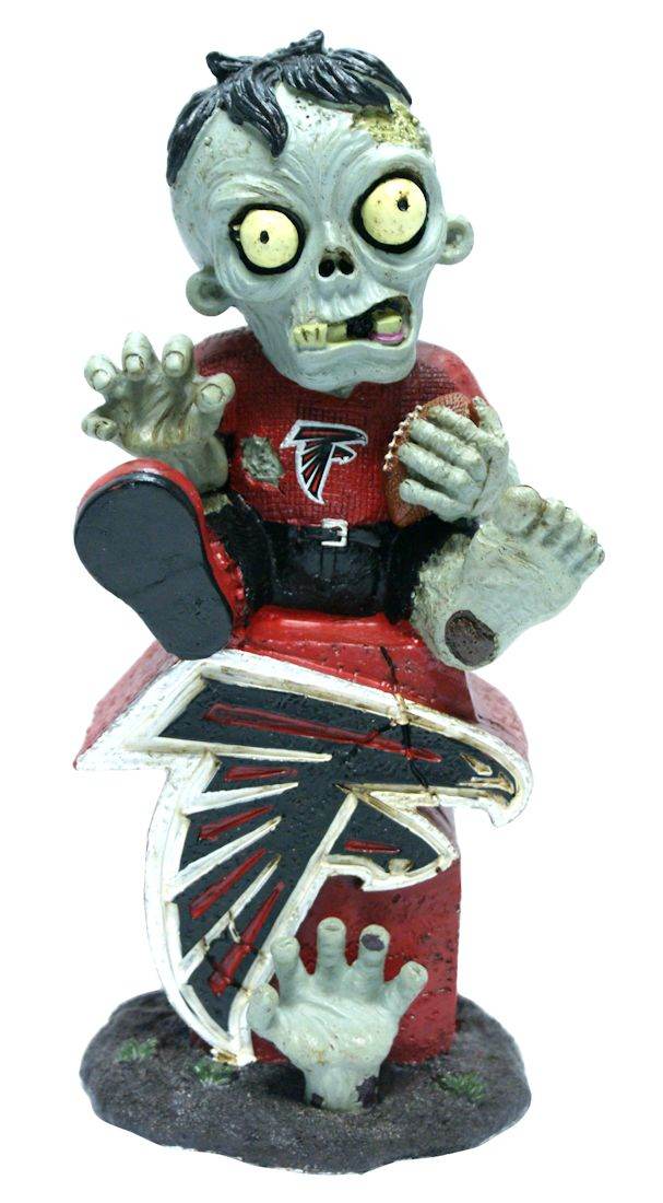 Atlanta Falcons Zombie Figurine On Logo Resin 10 Inch Tall - ToylandEU