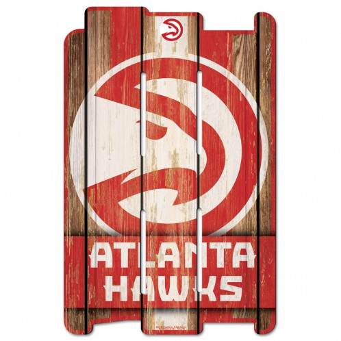 Atlanta Hawks 11x17 Wood Fence Style Sign Special Order - ToylandEU