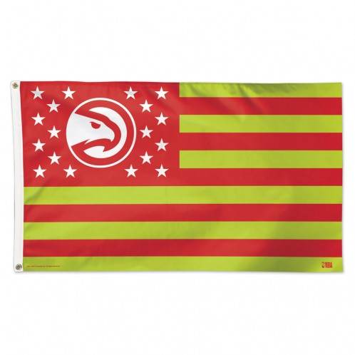 Atlanta Hawks Flag 3x5 Deluxe Stars And Stripes Design - ToylandEU