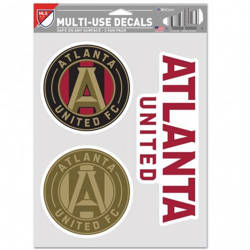 Atlanta United FC Decal 3 Pack Multi Use Set Special - ToylandEU