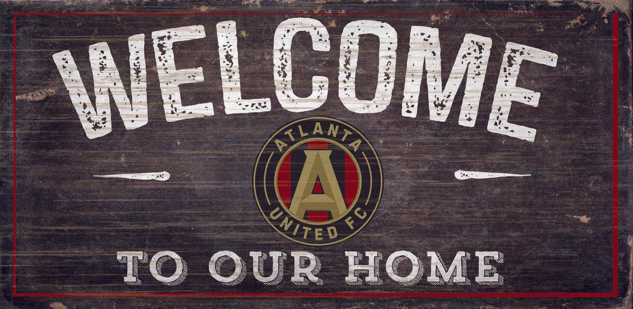 Atlanta United FC Wood Sign 6x12 Welcome Home Design - ToylandEU