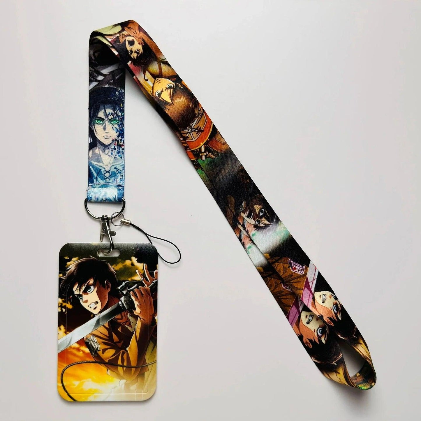 Attack On Titan Card Holder Lanyard Durable