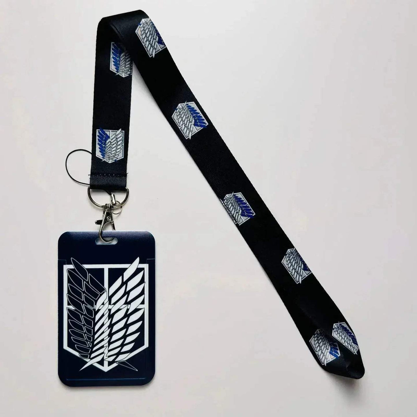 Attack On Titan Card Holder Lanyards Keys Neck Strap Card Badge Keychains For Anime Otaku Fans Gifts - ToylandEU