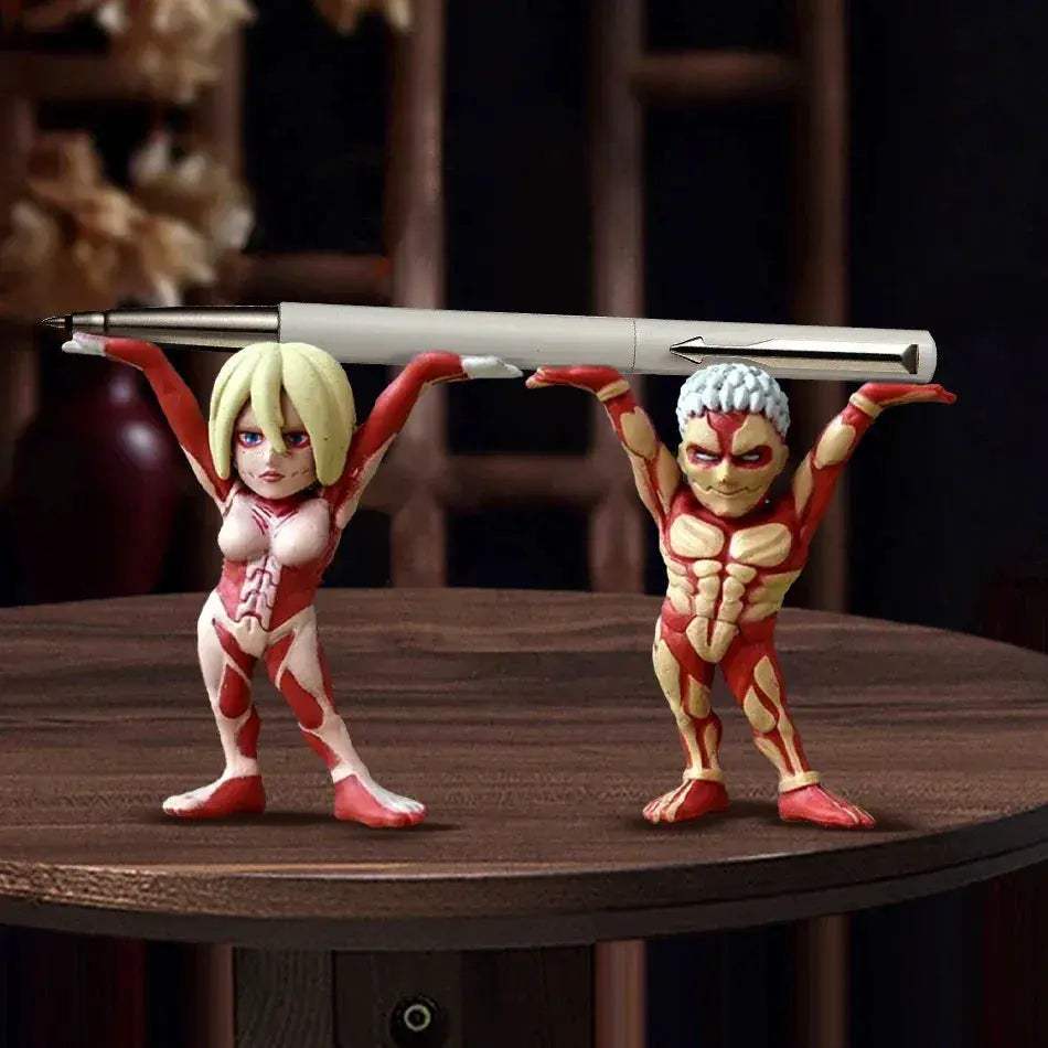 Attack On Titan Figures Penholder Set Kawaii Anime Toys - ToylandEU