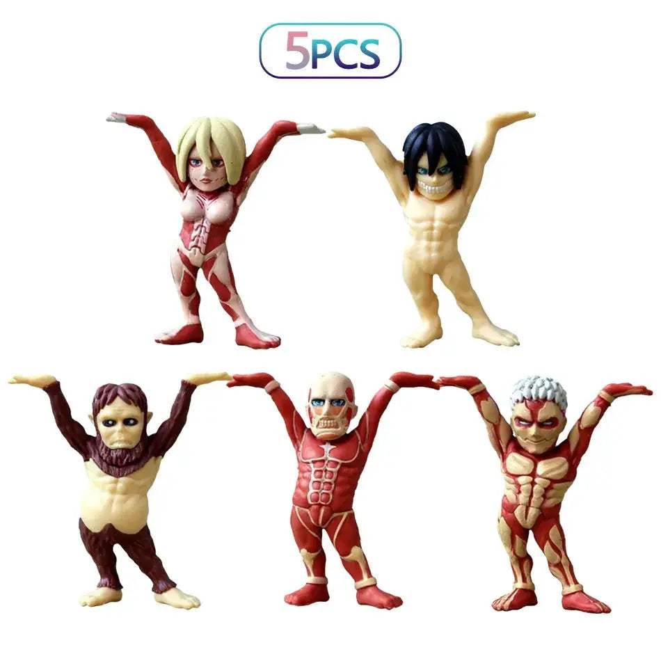 Attack On Titan Figures Penholder Set Kawaii Anime Toys - ToylandEU