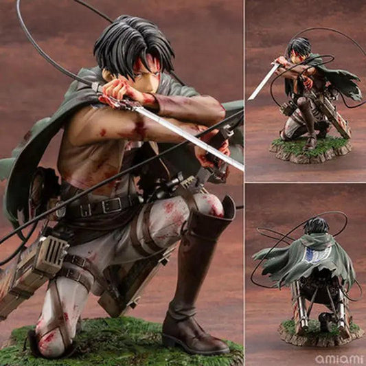  Attack On Titan Levi Ackerman Battle Damaged Figure Pro -  ToylandEU™