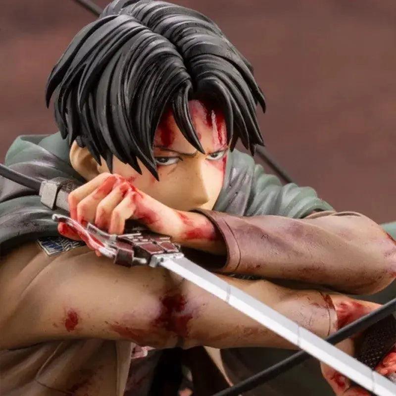  Attack On Titan Levi Ackerman Battle Damaged Figure Pro -  ToylandEU™
