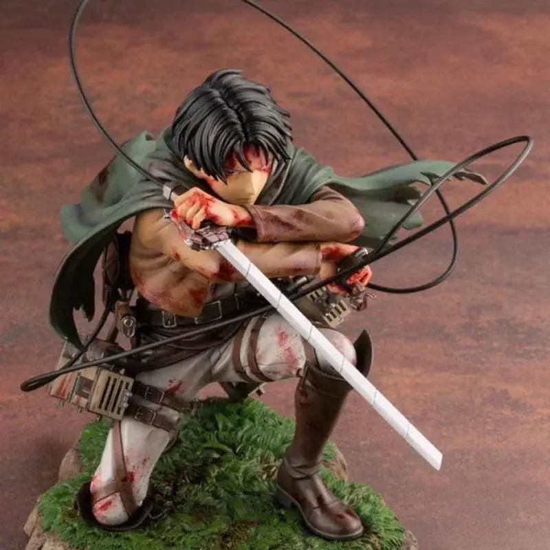  Attack On Titan Levi Ackerman Battle Damaged Figure Pro -  ToylandEU™