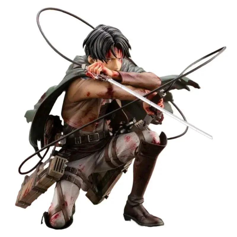 Attack On Titan Levi Ackerman Battle Damaged Figure Pro -  ToylandEU™