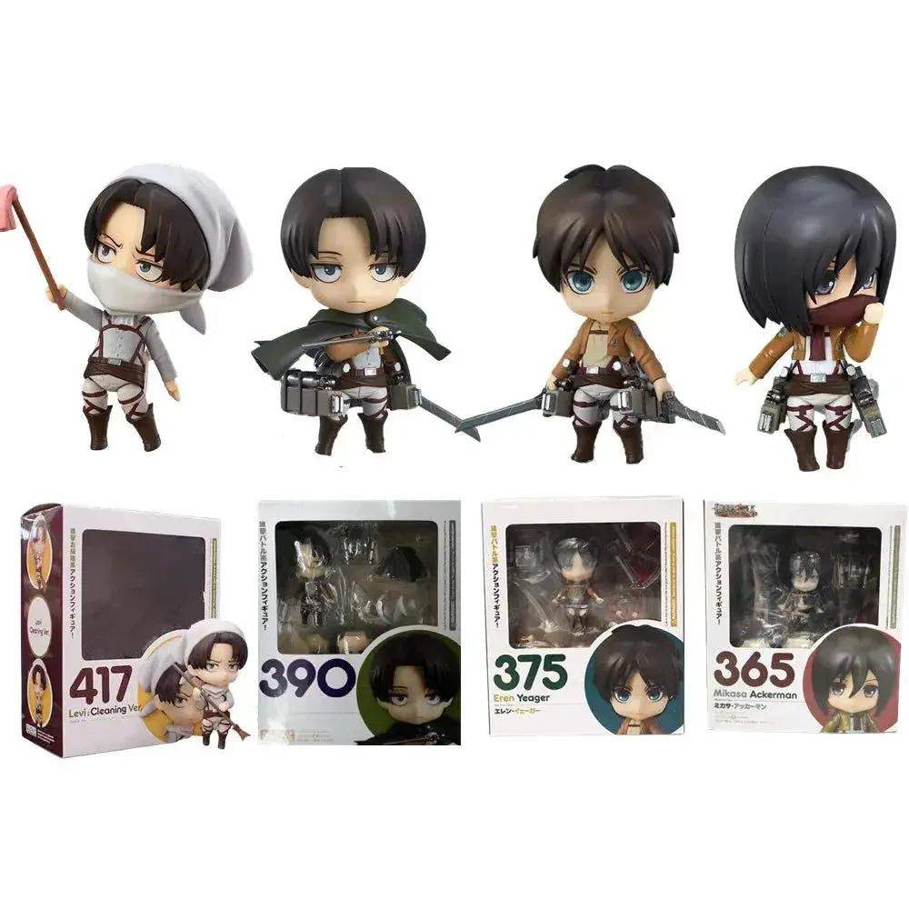 Attack On Titan Chibi Figures Set Cute Collectible 10 Cm - ToylandEU
