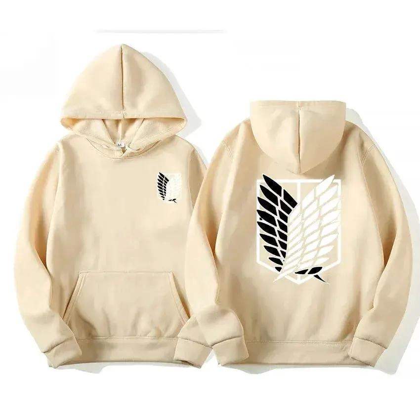 Attack on Titan Men's Hoodie, Anime Scout Regiment Military Division Hoodies Streetwear Pullover Hoodies Sweatshirt Clothes - ToylandEU