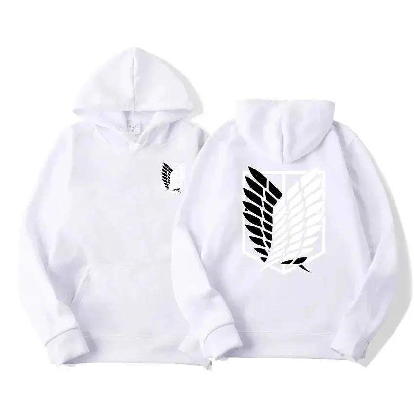 Attack on Titan Men's Hoodie, Anime Scout Regiment Military Division Hoodies Streetwear Pullover Hoodies Sweatshirt Clothes - ToylandEU