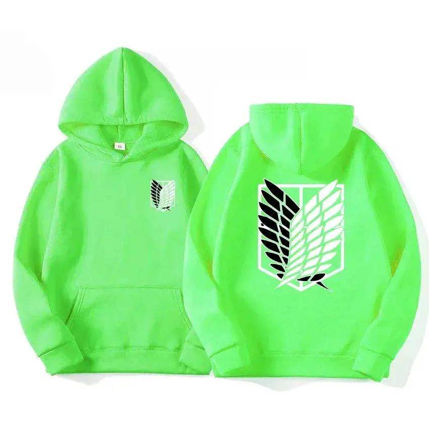 Attack on Titan Men's Hoodie, Anime Scout Regiment Military Division Hoodies Streetwear Pullover Hoodies Sweatshirt Clothes - ToylandEU