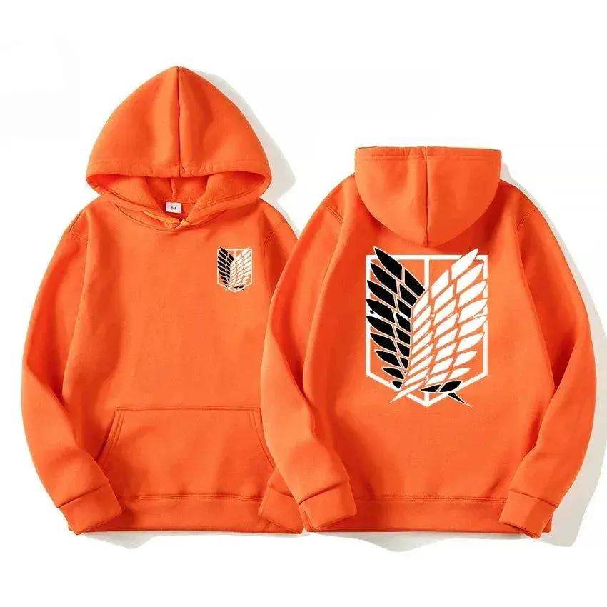 Attack on Titan Men's Hoodie, Anime Scout Regiment Military Division Hoodies Streetwear Pullover Hoodies Sweatshirt Clothes - ToylandEU